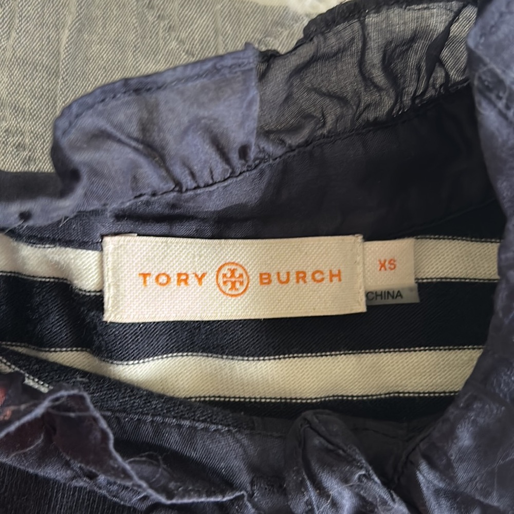 Tory Burch stripe t-shirt dress navy white ๐โฅ๏ธ๐XS - Picture 6 of 6